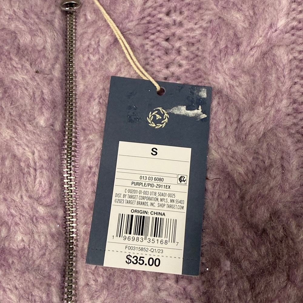 Universal Thread Nwt Zip Front Cardigan Cable Kni… - image 2